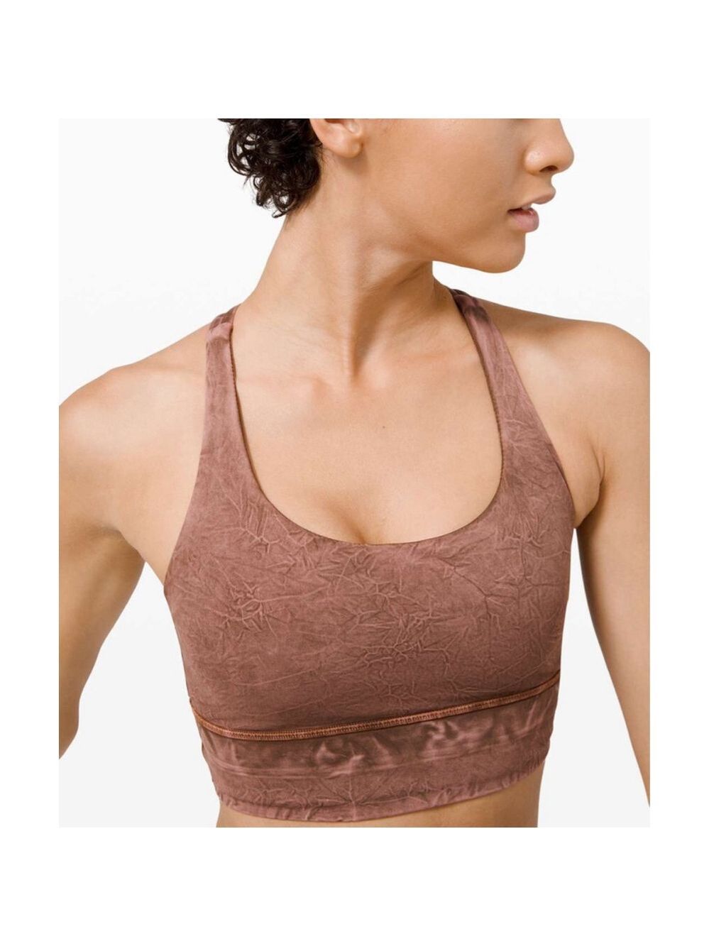 Lululemon Energy Bra Long Line Ice Dye B-D Cup Medium